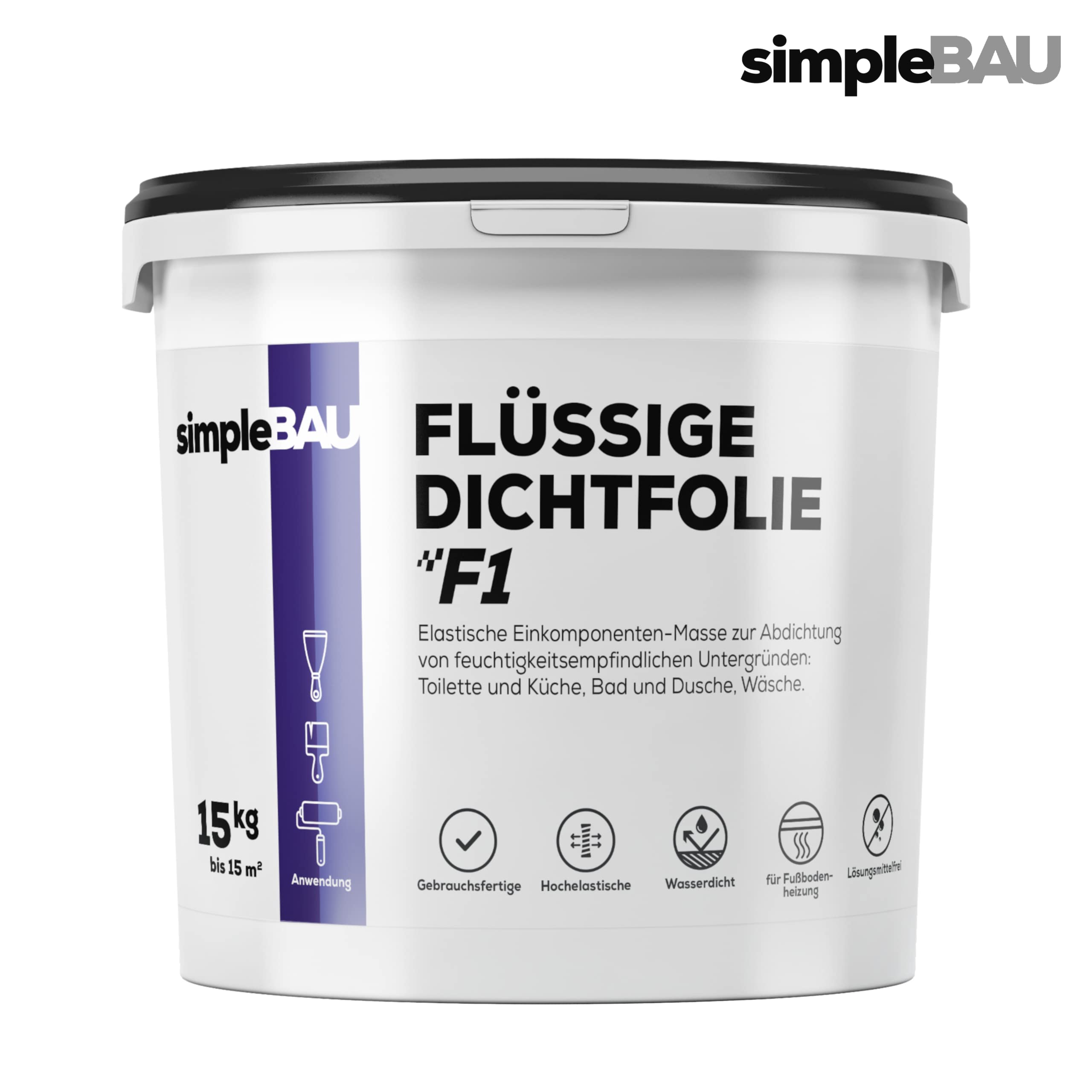 Dichtmasse Wasserdicht 15kg 1L Tiefengrund Lösemittelfrei