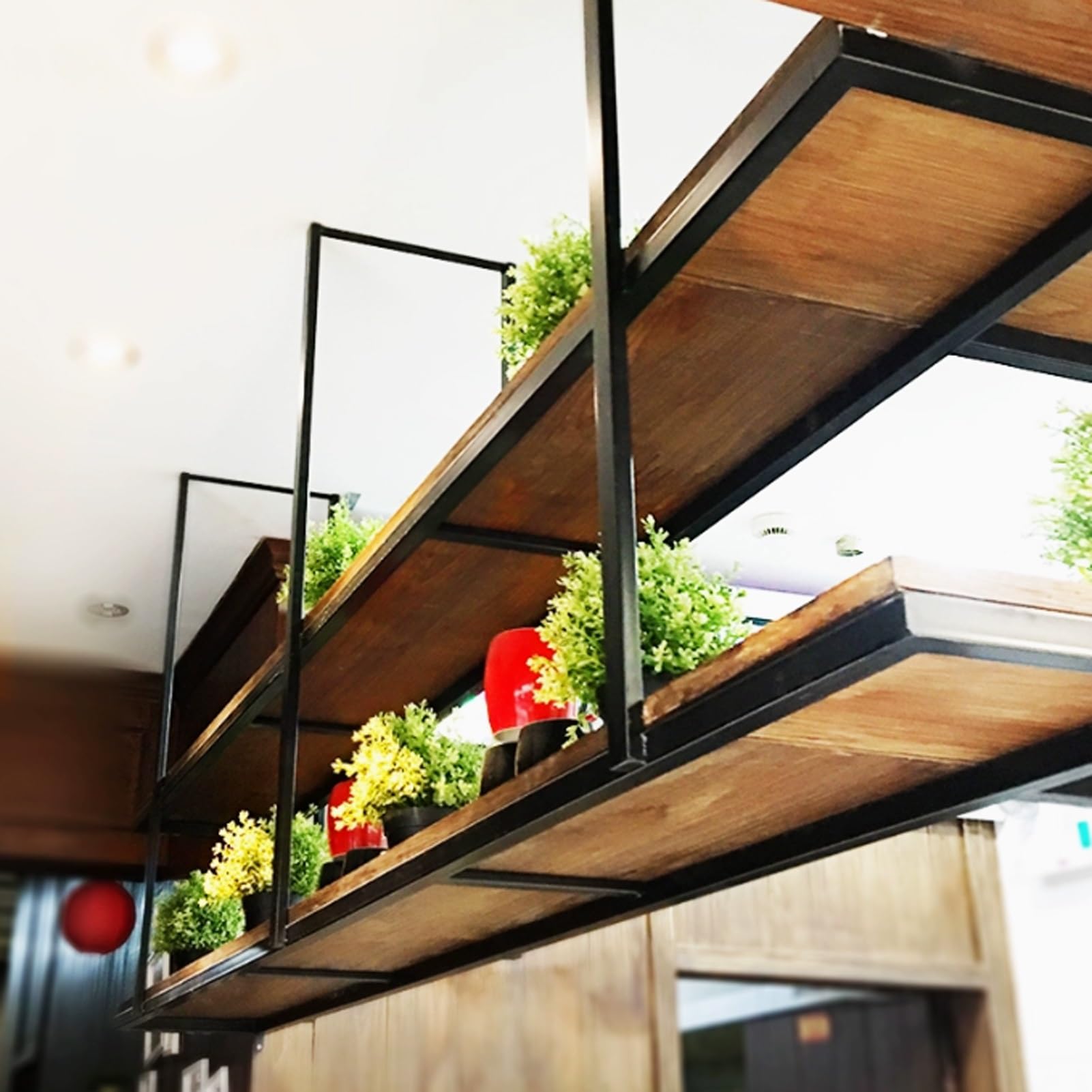 Étagères suspendues pour plantes et bar de plafond salon