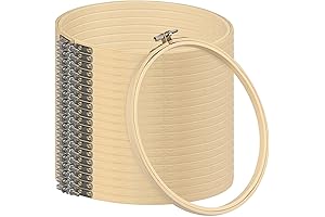 GNIEKIN 18 PCS Embroidery Hoop Bulk