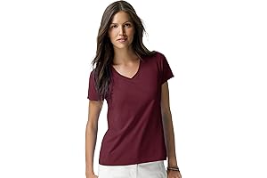 Hanes Womens V-neck T-shirts S04V