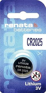 1 x Renata 2025 Watch Batteries, 3V Lithium CR2025