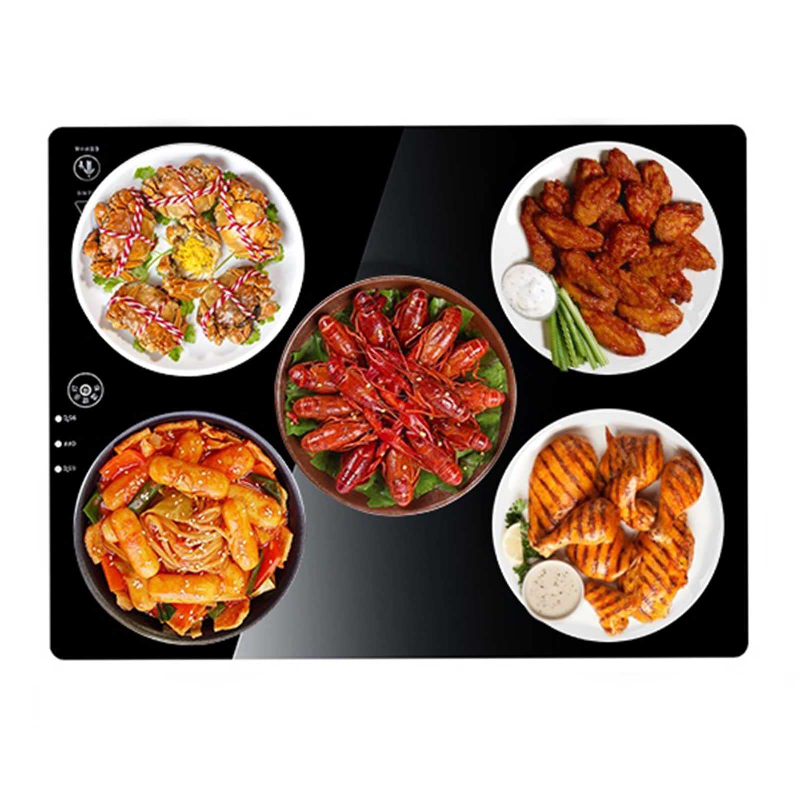 Plateau chauffant électrique chauffe-plats portable 2 températures bureau fêtes