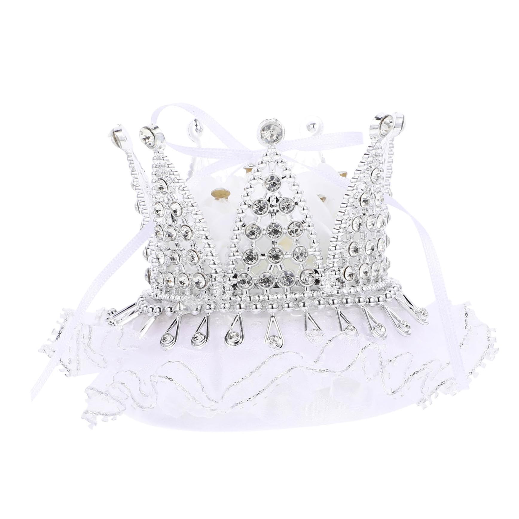 SOLUSTRE Crown Ring Box with Rhinestones Elegant Wedding Ring Storage Case for Proposals Ceremonies and Special Occasions Organized Jewelry Holder