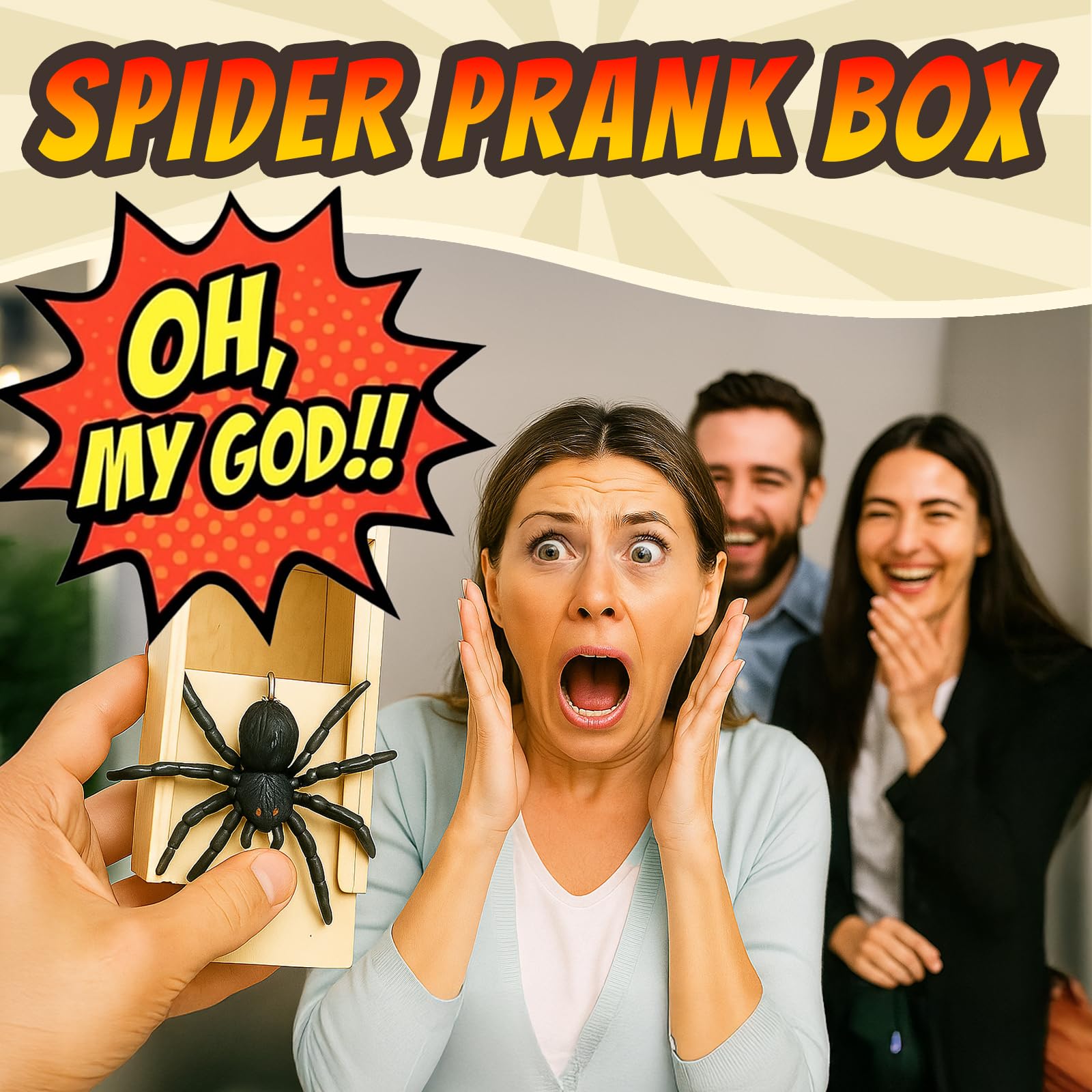 Own1one 9Pcs Funny Prank Kit for Kids & Adults, Practical Joke Toys Gift Box Set for Friends Family, Office & Party Gags - Image 3