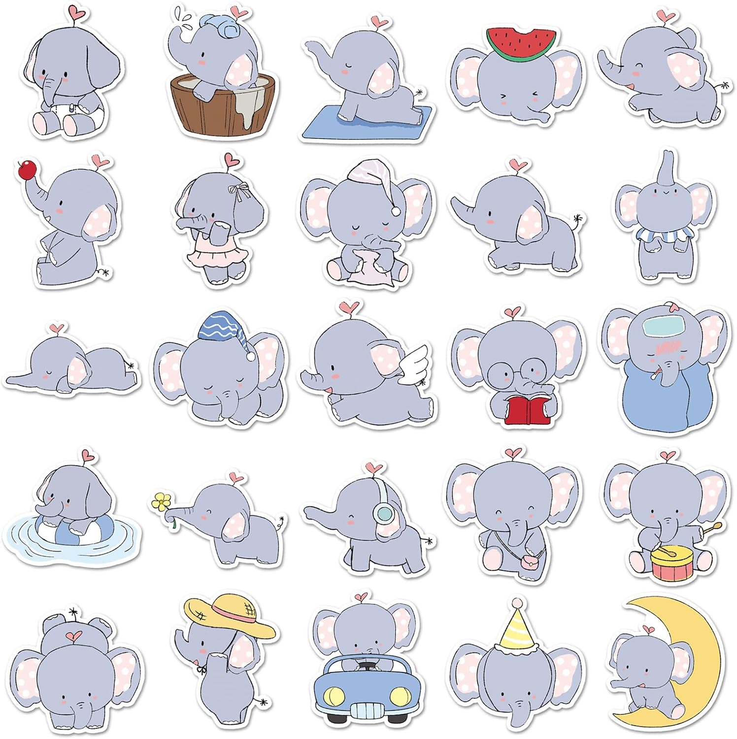 Animal Stickers for Kids, Waterproof Vinyl Stickers for Laptop Phone Guitar Kid Sticker Pack, Kid Classroom Prizes for Elementary Students Luggage Water Bottles Youth Adult Games, Non-Repeating