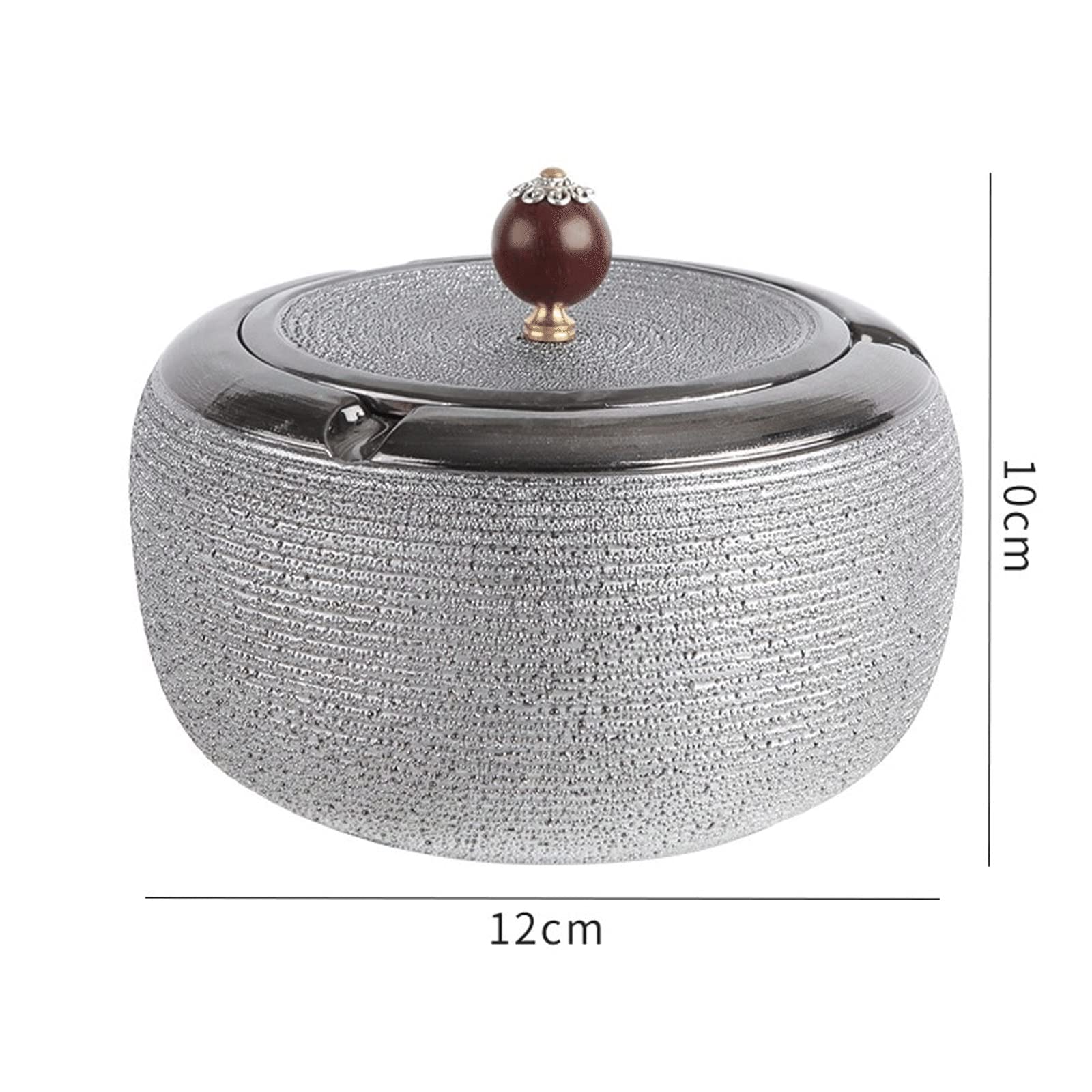 Ceniceros para cenicero de cerámica con tapa, cenicero para uso en interiores o exteriores, cenicero para escritorio, patio, oficina en casa
