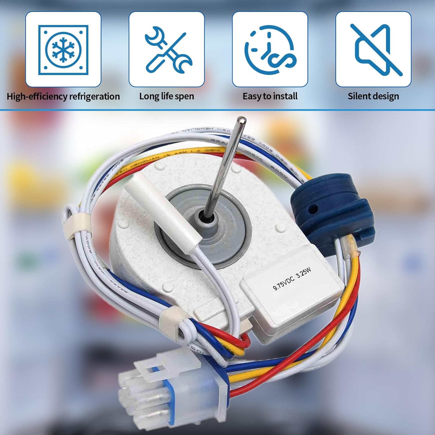 GSH25JSTASS GSH25JSDDSS GSH25JGDDWW Evaporator Fan Motor Compatible with GE GSH25JSDBSS GSH25JGDDBB GSL25JFXNLB GSE22ESHCSS GSE22ESHBSS GSH25JFXNWW GSH25JSTCSS GSH25JSTFSS GSH25JSXBSS GSH25JSXJSS