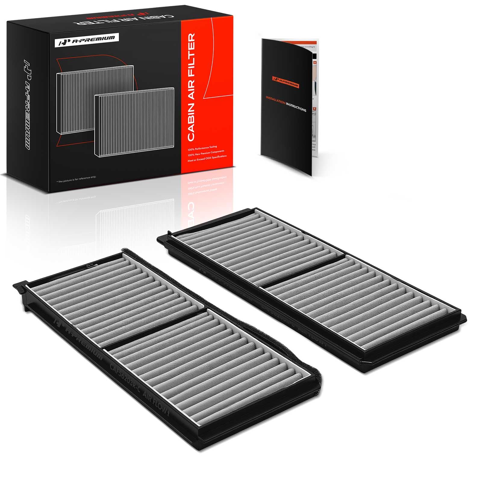 Amazon.com: A-Premium 2-Pack Cabin Air Filter w/Activated Carbon