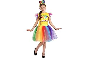 Vibrant Crayon Box Delight for Kids: The Crayon Box Costume Dress
