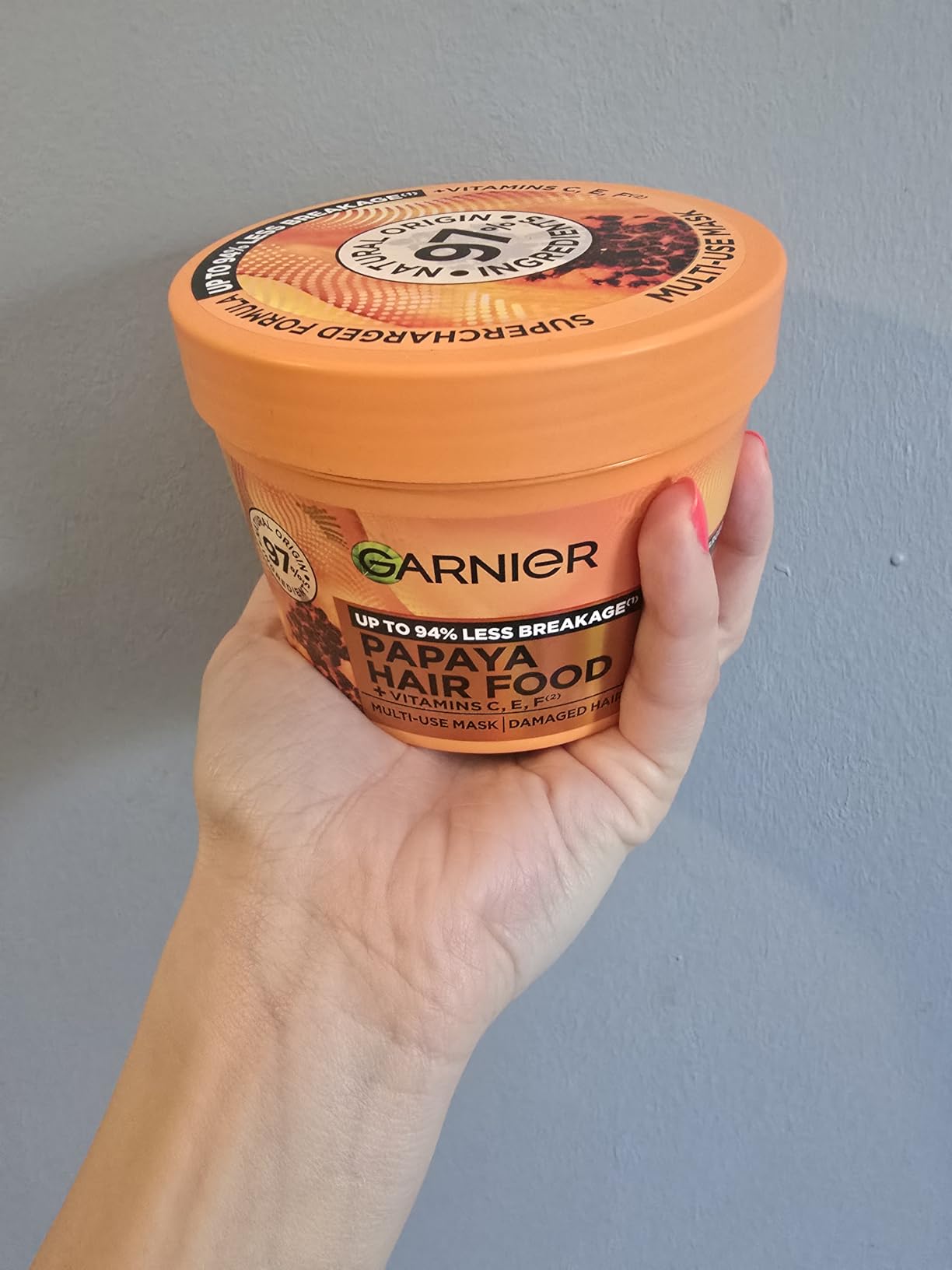 L'Oreal Garnier Ultimate Blends Hair Food Papaya 3-in-1 Damaged Hair Mask Treatment 390ml
