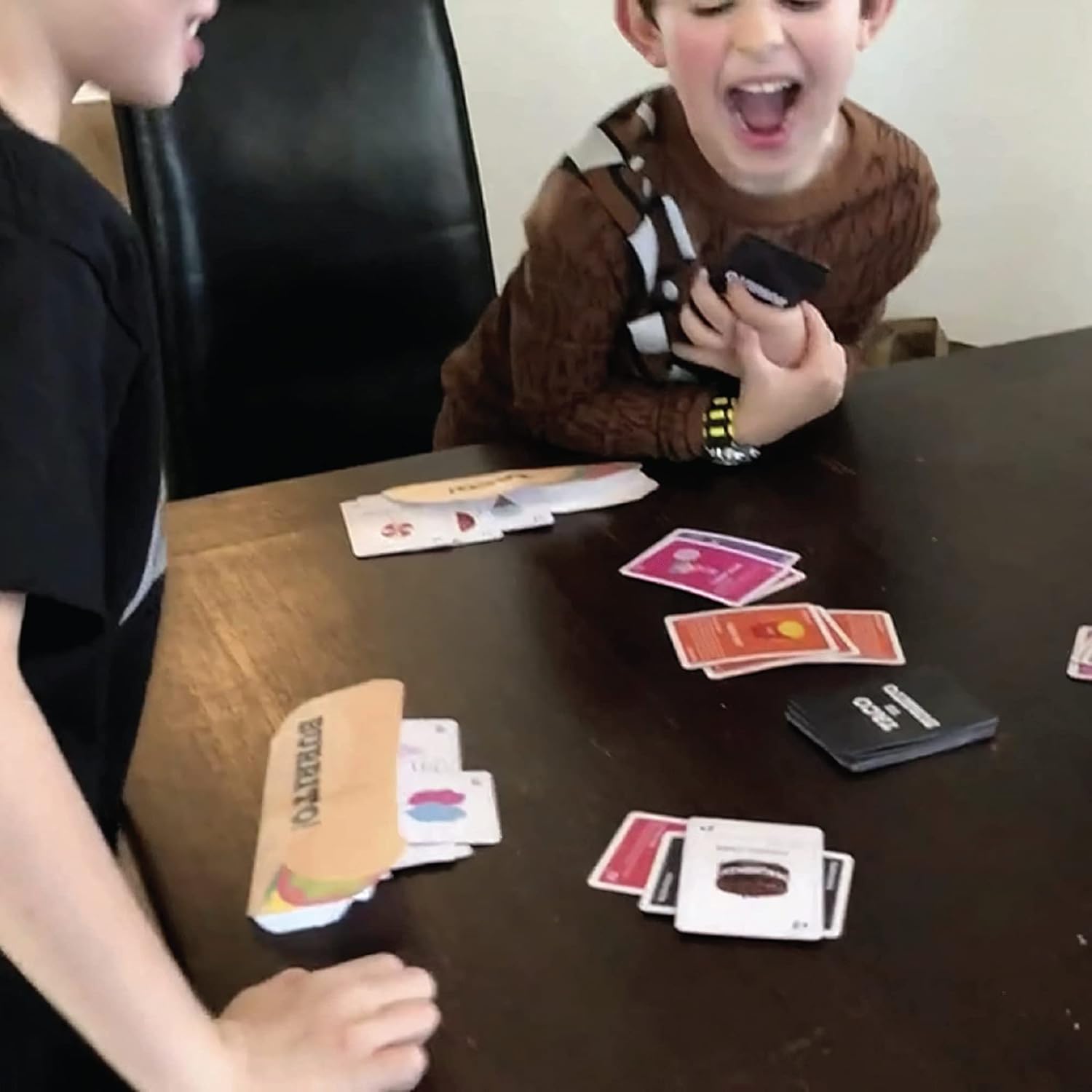 Taco vs Burrito - The Wildly Popular Surprisingly Strategic Card Game Created by a 7 Year Old - A Perfect Family-Friendly Party Game for Kids, Teens & Adults! : Toys & Games