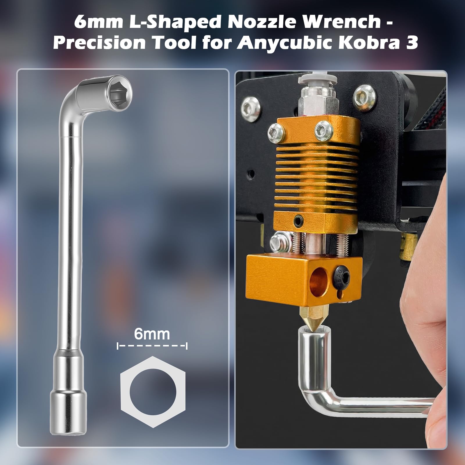 Fentar Zestaw Hotend do Anycubic Kobra 3, część zamienna i ulepszenie drukarki 3D, kompatybilny z Kobra 3 Combo z 3 mosiężnymi dyszami 0,4 mm, 10 igieł do czyszczenia