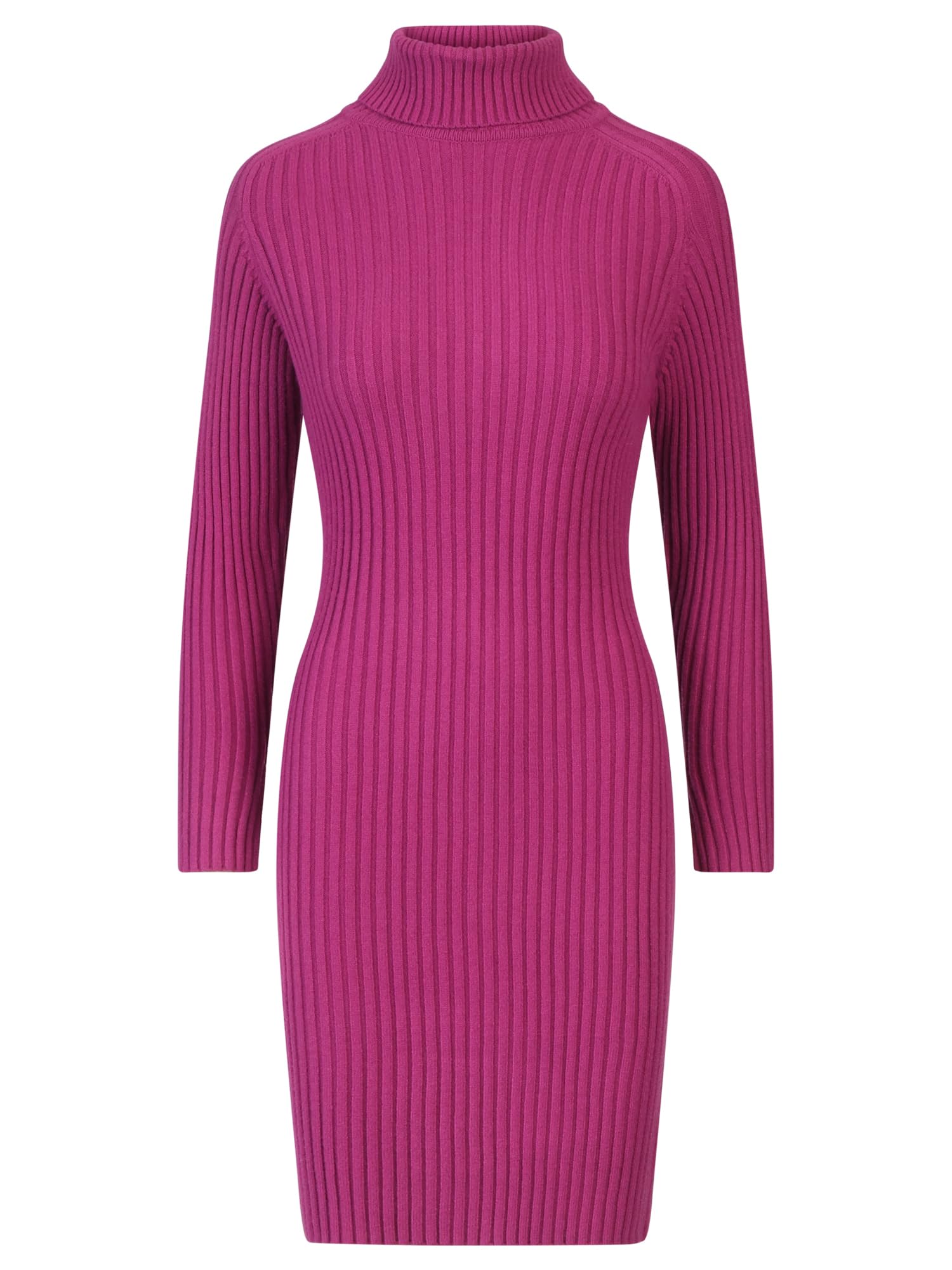 APART Rippenstrickkleid mit Rollkragen,