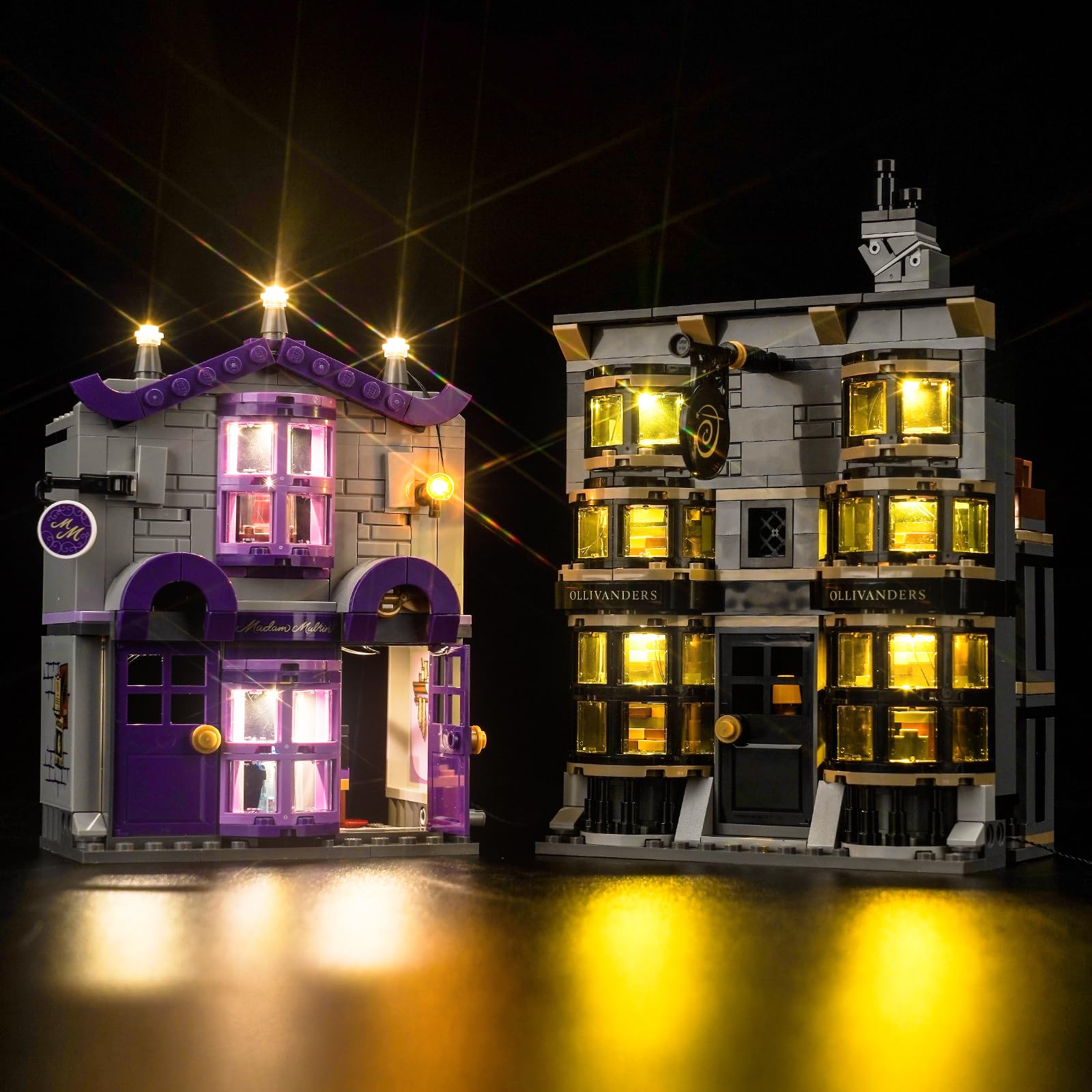 Light Kit for Lego Ollivanders & Madam Malkin's Robes, Lighting Set for Lego 76439 Ollivanders & Madam Malkin's Robes Set