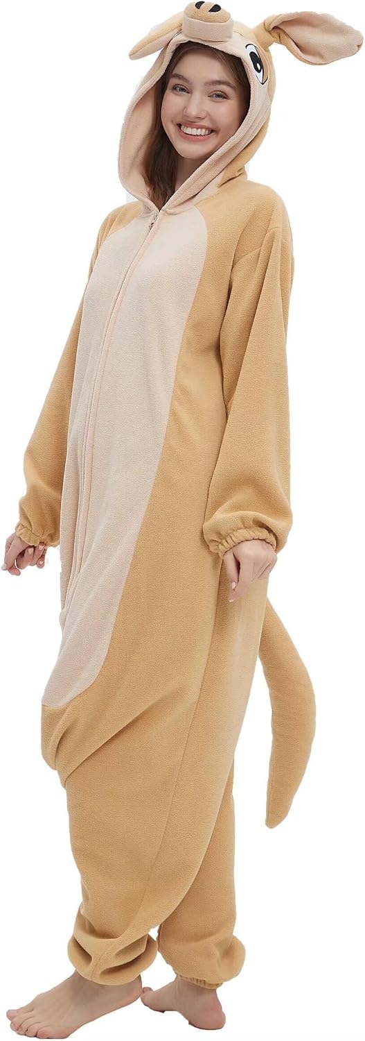 DarkCom Aardvark Onesie Halloween Costume One Piece Unisex Adult Pajamas Women Men Sleepwear Christmas Pajamas