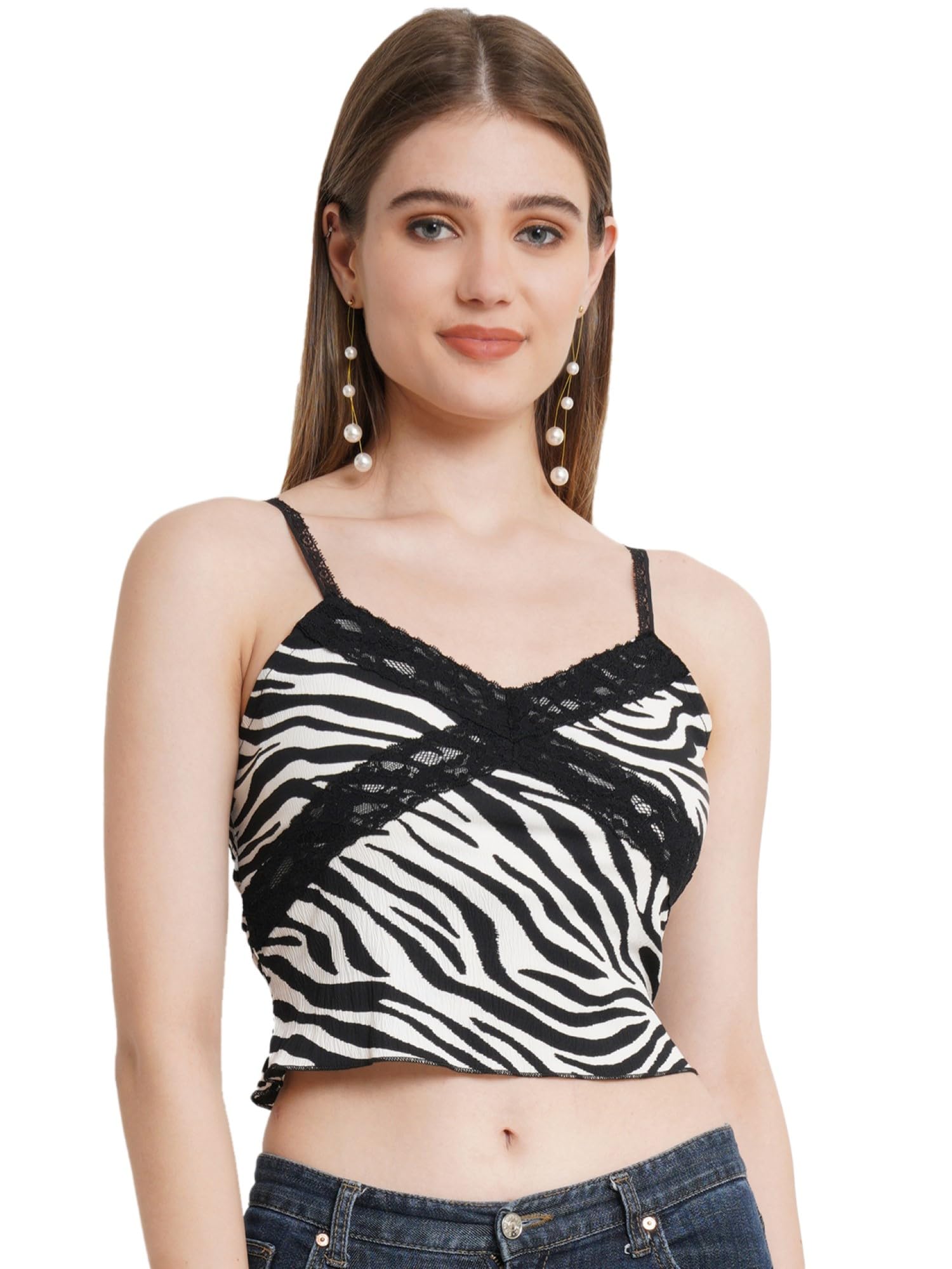 popwings Women Casual Black Rib Keyhole Crop Top-picture-56
