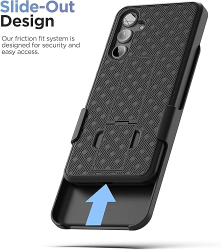 Miniatura 7 de Encased DuraClip - Funda para Samsung Galaxy A14 5G con clip de funda y soporte (negro mate)