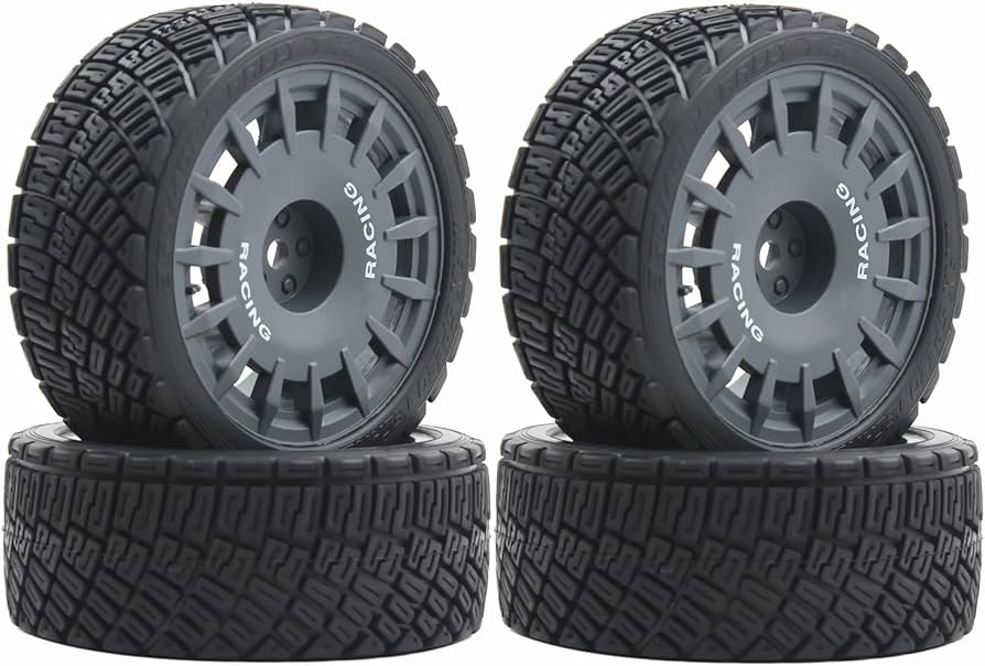 Amazon.com: Lifehead 67mm RC On-Road Rally Car Tires and Wheels