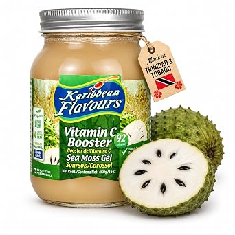 Karibbean Flavours Sea Moss Gel Soursop/Corossol/Graviola 16Oz.