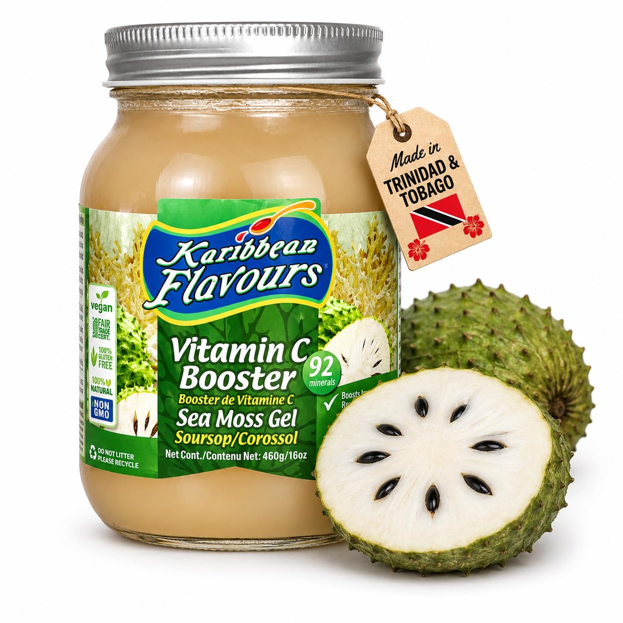 Amazon.com : Karibbean Flavours Sea Moss Gel (Soursop/Corossol