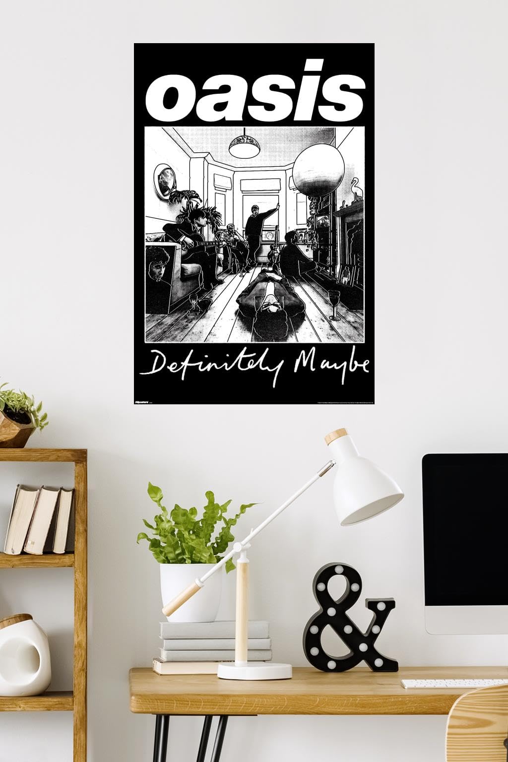 ミュージシャン Oasis Definitely Maybe Vintage Artwork L Oasis - Definitely Maybe Wall Poster, 34L