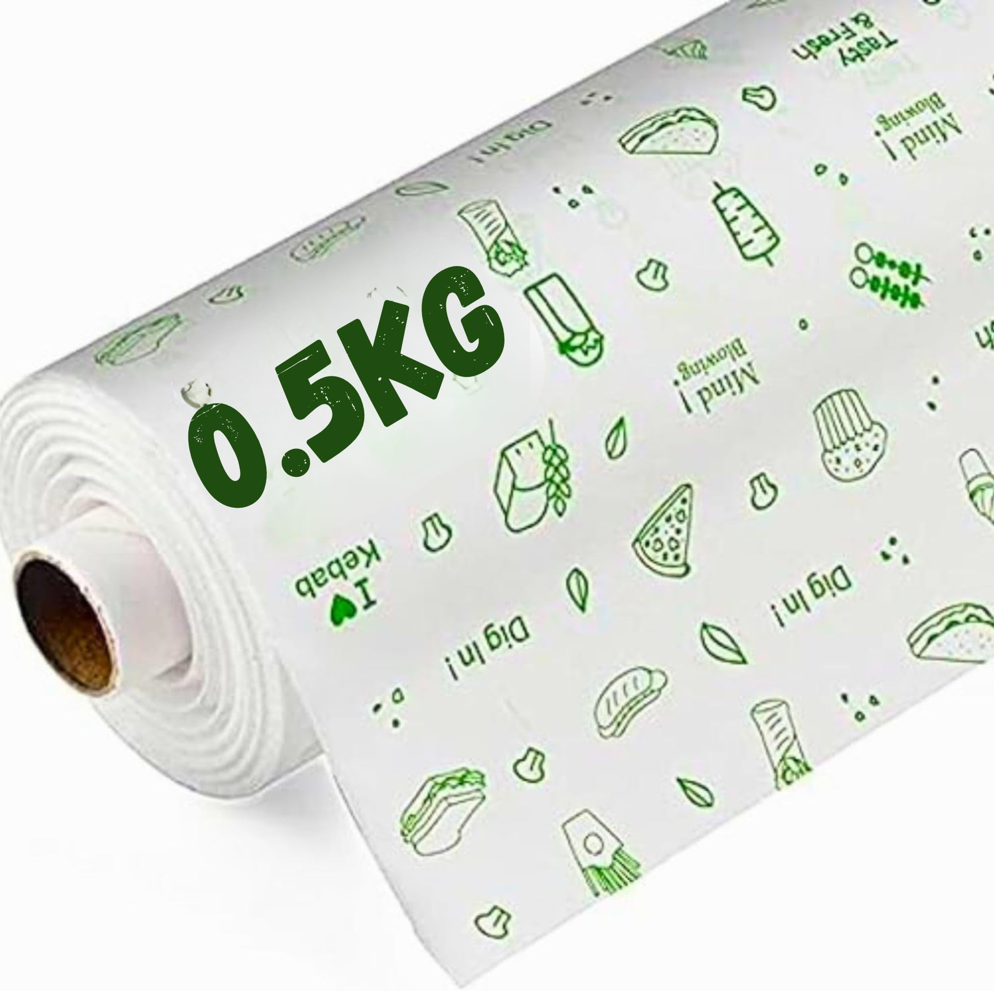 BRILLAR by MISSDOLL Butter Paper Roll for Kitchen Food Wrap - Premium Non-Stick Butter Wrapping Paper | Greaseproof, Heat-Resistant Parchment for Kitchen Food Wrap & Oil Absorption (500 MTR)