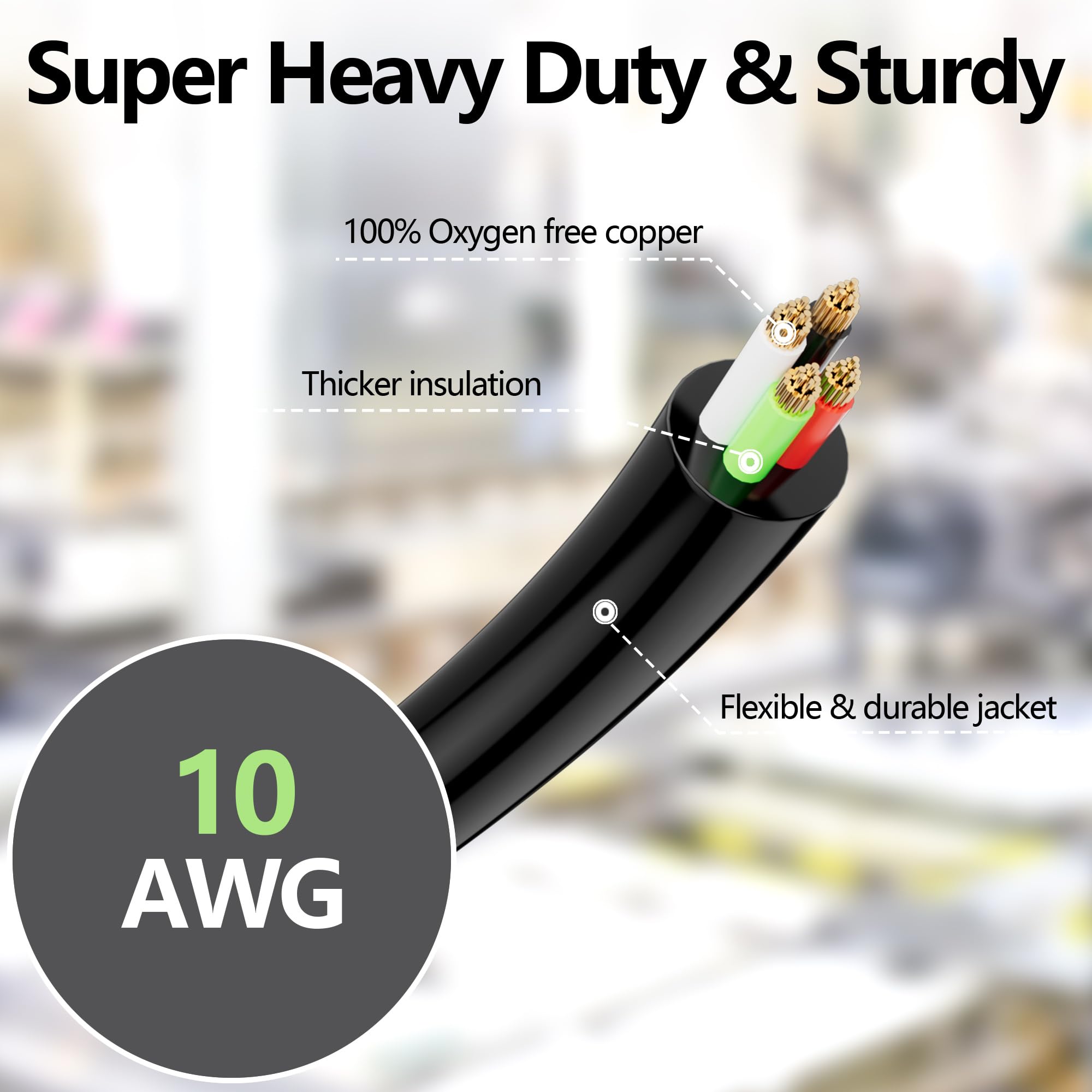 Amazon.com: Elecan 4-Prong Dryer Power Cord 8 Ft Black, 30 Amp