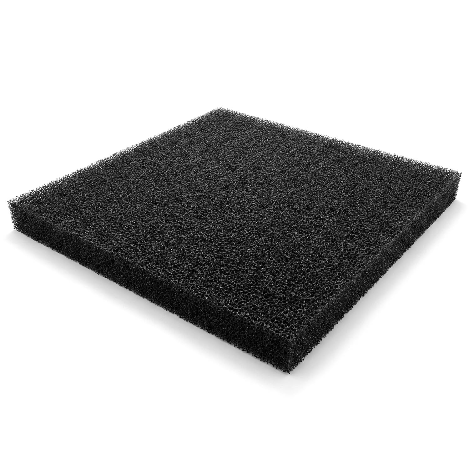 Qwork Black Qwork® Aquarium Sponge Filter Pad, 50 X 50 X 2 Cm Coarse Foam Sponge Media Sheet, For Fish Tanks, Koi Ponds & Sumps