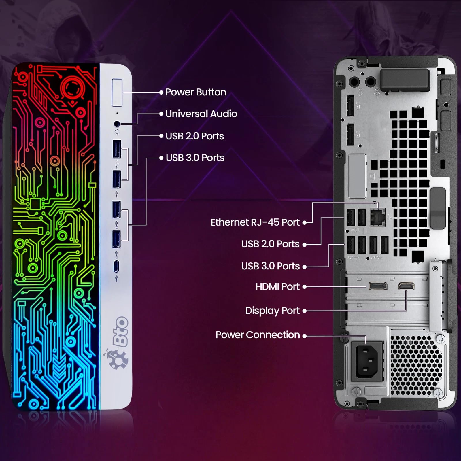 Amazon.com: BTO RGB Gaming Desktop PC - Intel i5 6th Gen - 16GB