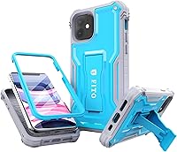 Vista 8 de FITO Funda compatible con iPhone 11, doble capa a prueba de golpes, resistente con protector de pantalla para iPhone 11 y iPhone XR de 6.1 pulgadas