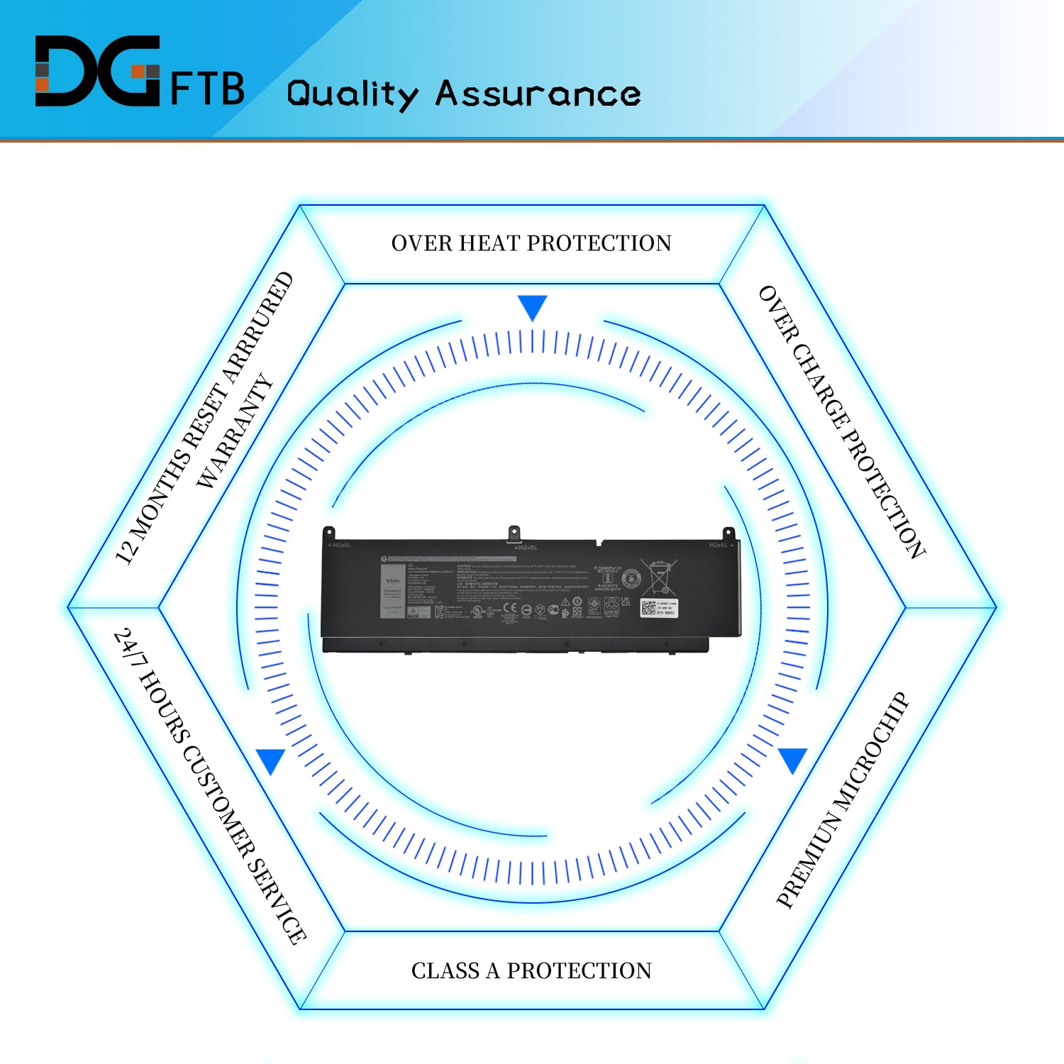 Amazon.com: DGFTB PKWVM Laptop Battery for Dell Precision