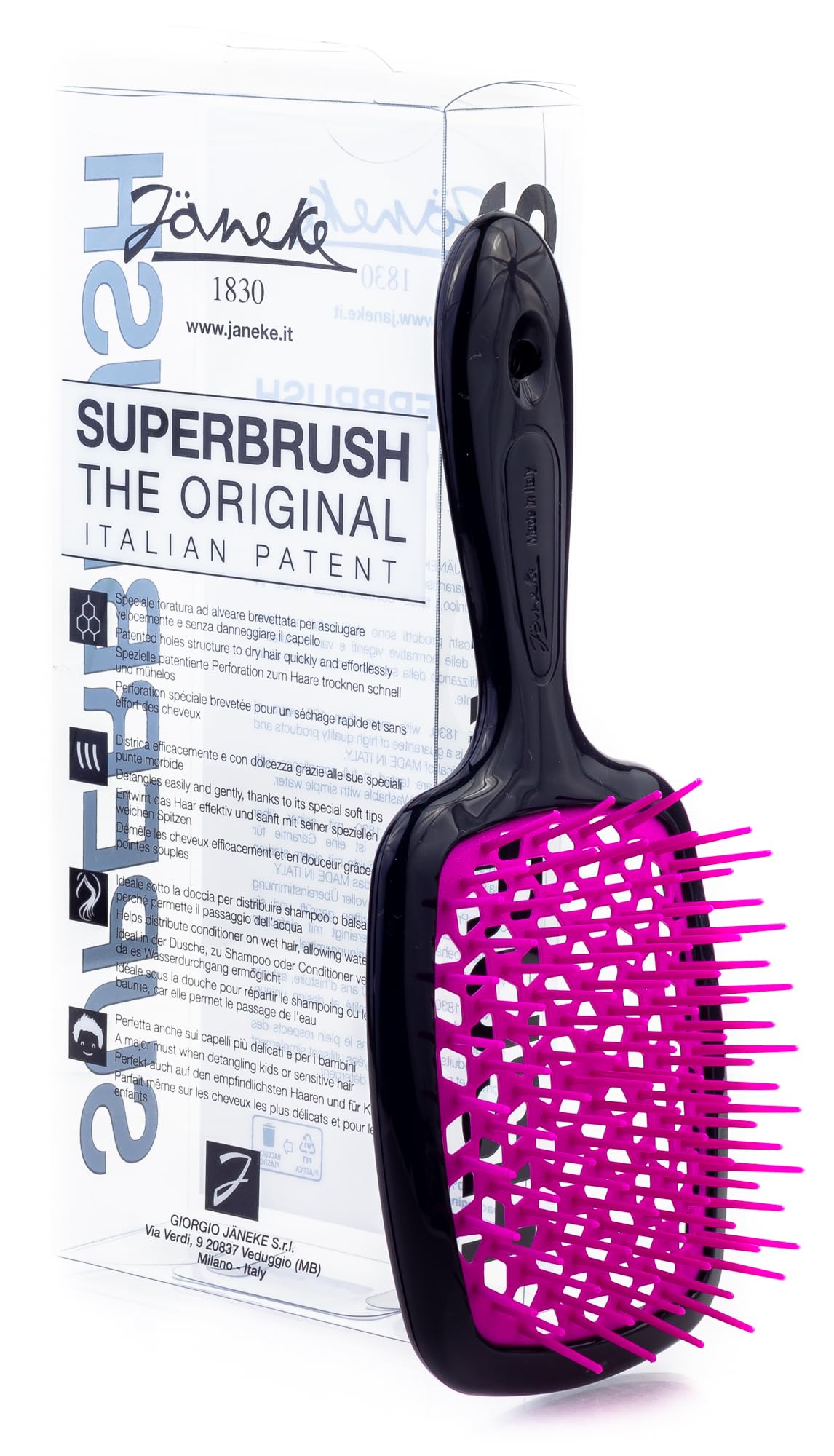 Aereo Brush Black-fuchsia