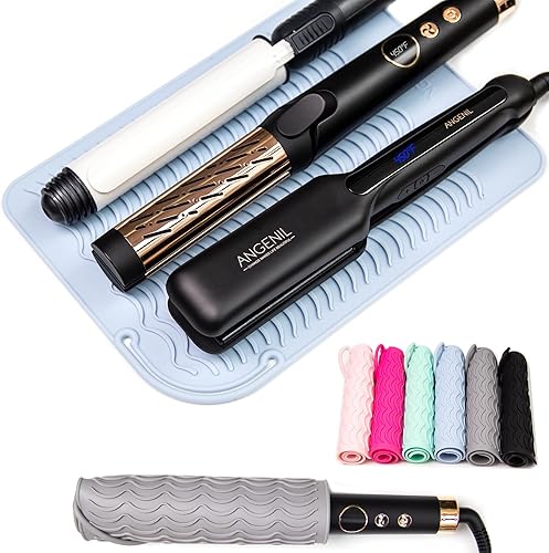 ANGENIL Almohadilla de calor grande, rizador, resistente al calor, para herramientas para el cabello, funda para alisar el pelo, uso para
