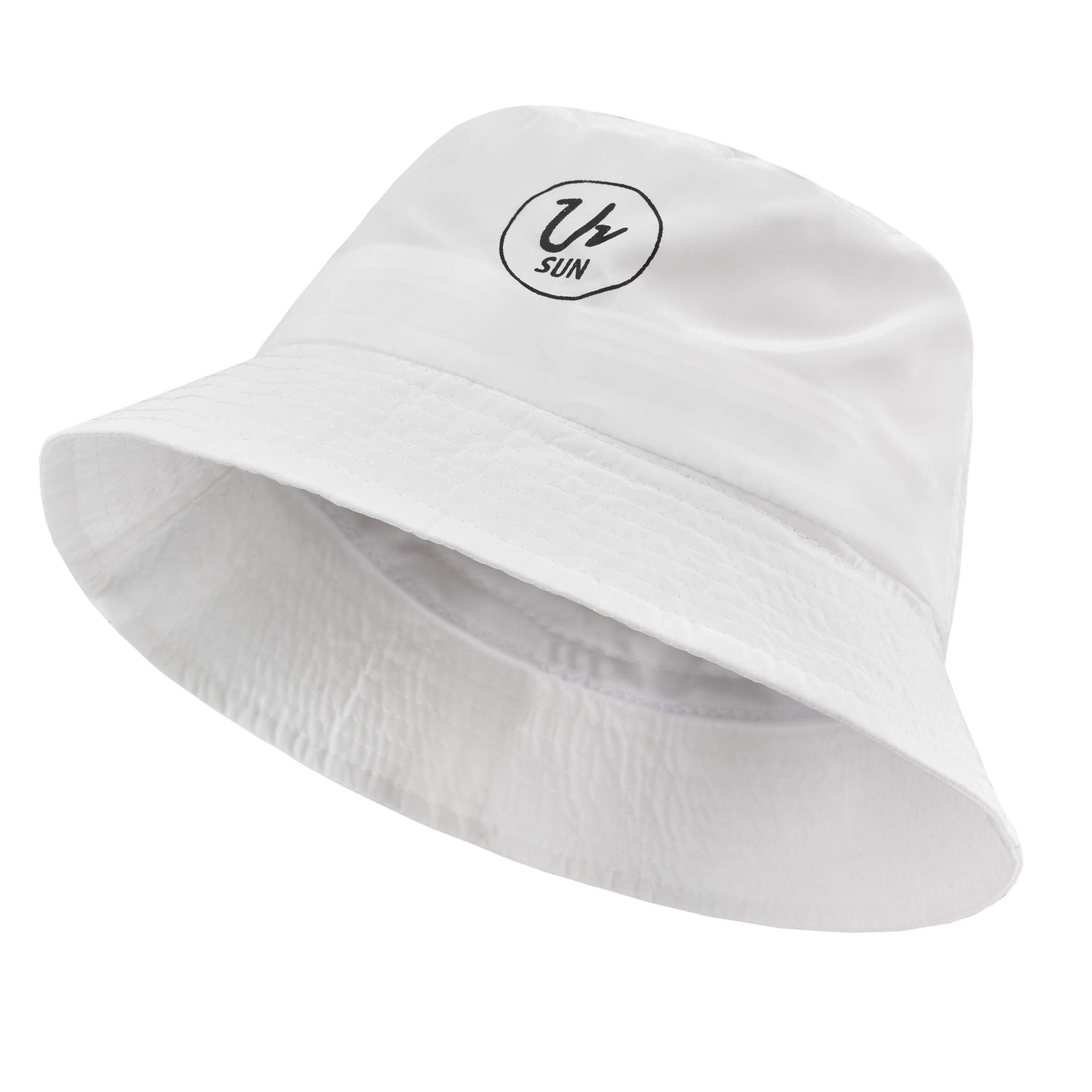 Mfaz Morefaz Ltd Boys White Kids Bucket Hat Girl Sun Protection Uv Upf 50+Youth Hats (White)