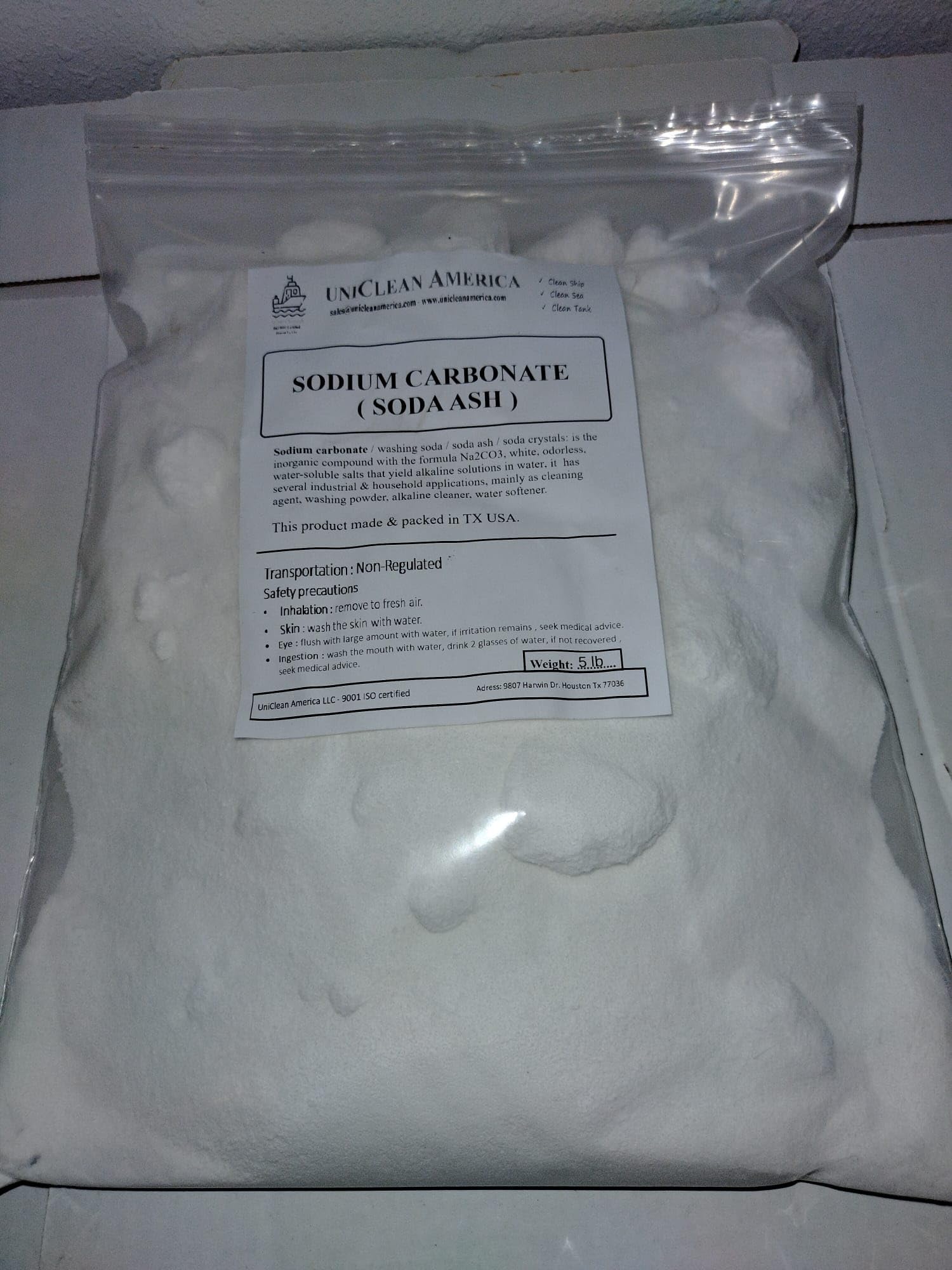SODIUM CARBONATE - SODA ASH - HIGH PURITY (1, Pounds)