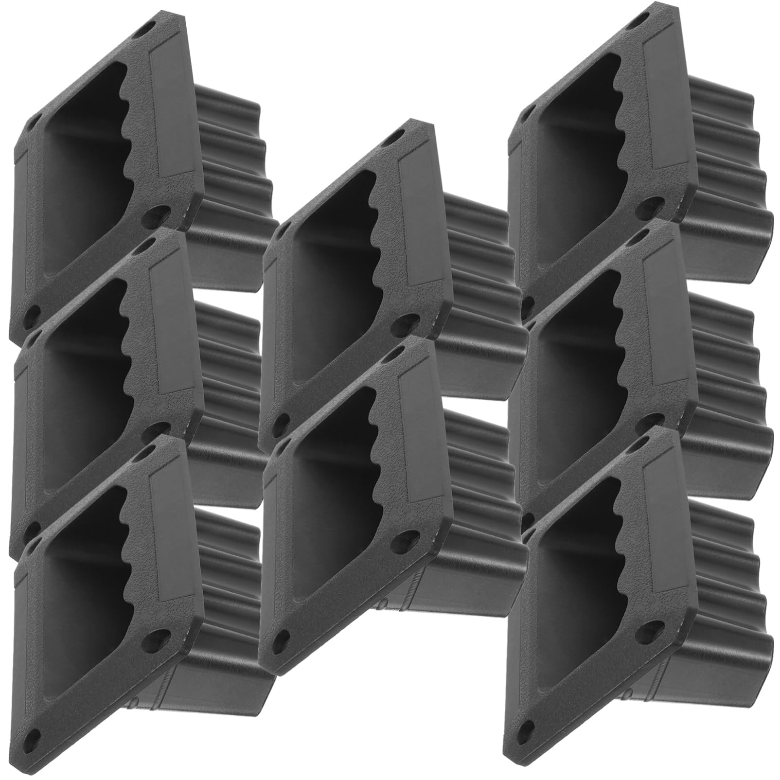 LALAFINA 8pcs Durable Speaker Carry Handle Plastic Side Handles for Subwoofer Speaker Garage Door and Fence Gate High Grade Material Smooth Surface Easy Installation