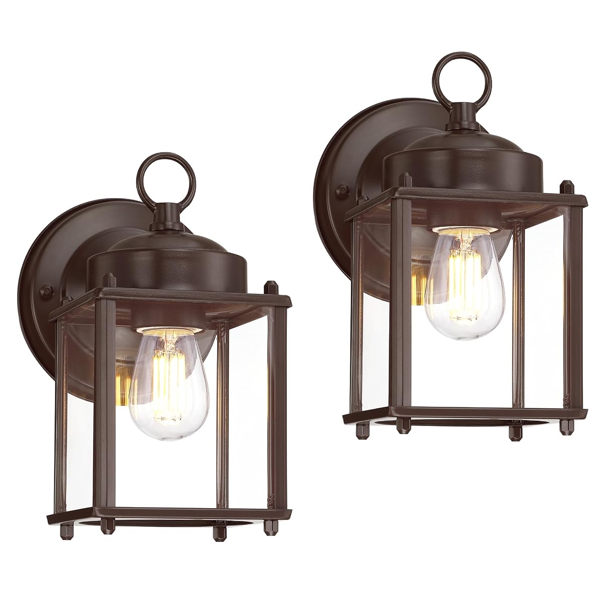 Gruenlich Outdoor Wall Sconce, Exterior Wall Lighting Fixtures With Clear