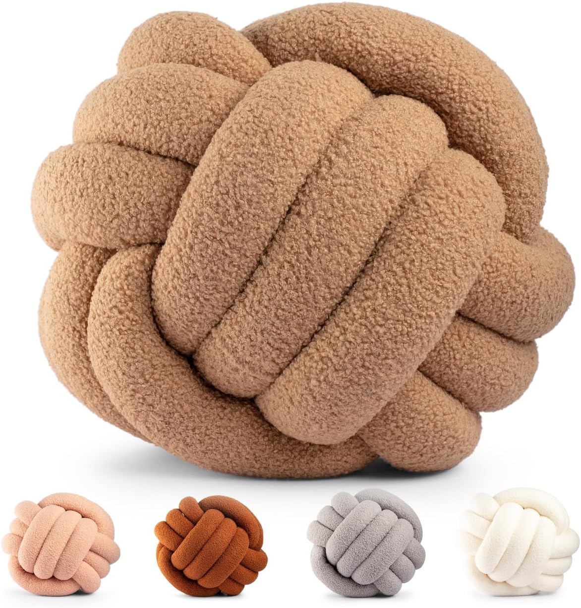 Knot Pillow Ball, Textured Sensory Decorative Pillows for