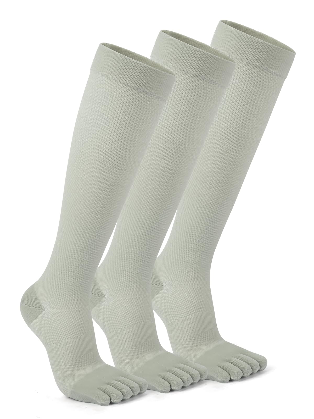 Compression Toe Socks for Men Women 15-20 mmHg for Long Hours Standing,Knee High Circulation Support Socks
