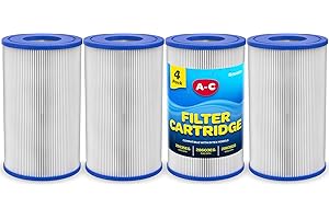 Pool Filters Type A or C Replacement Filters (Set of 4) For Above Ground Pools