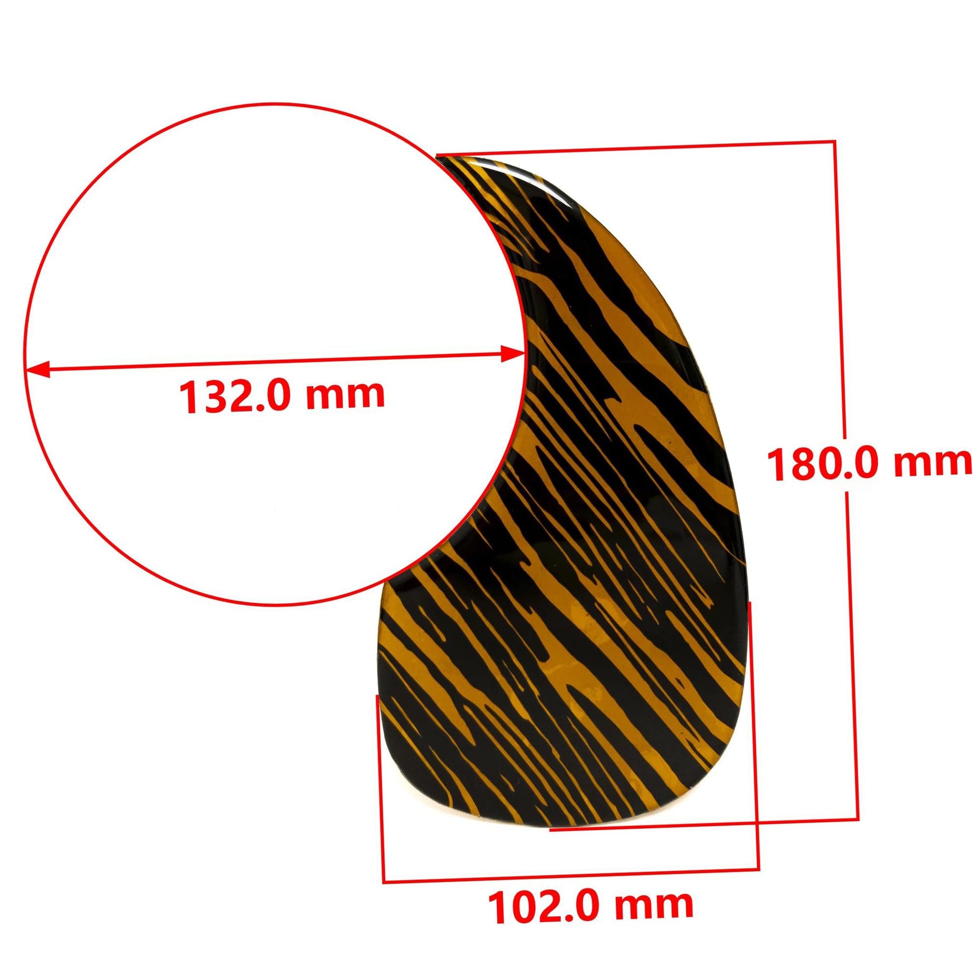 Pickguard do gitary akustycznej dla początkujących Pickguard do gitary akustycznej w żółty pasek