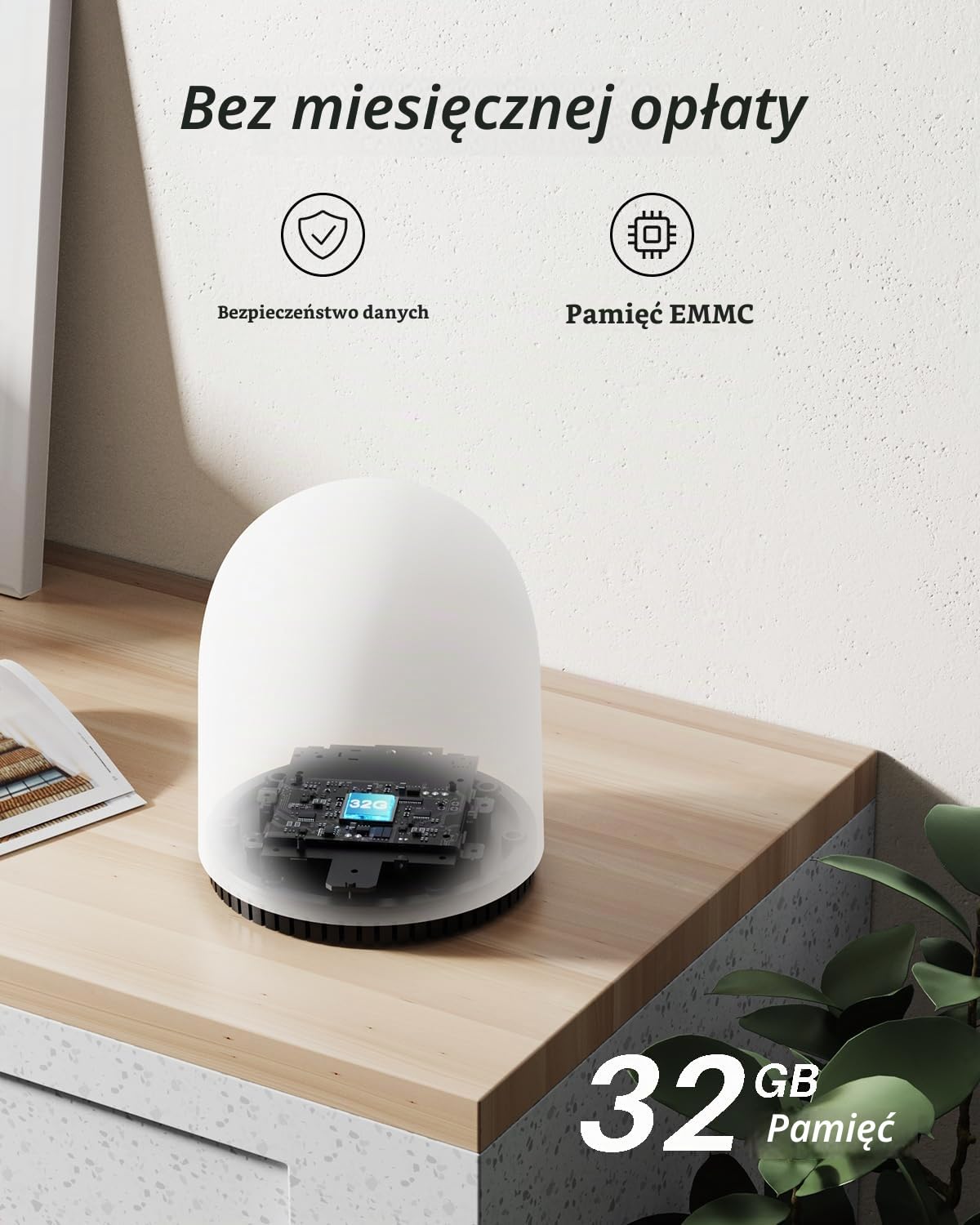 WUUK Solarna kamera bezpieczeństwa zewnętrzna, bezprzewodowa, baza główna + 2 kamery, Forever Power, lokalna pamięć masowa 32 GB, brak opłat miesięcznych, noktowizor, wykrywanie ruchu, WiFi 2,4/5 GHz
