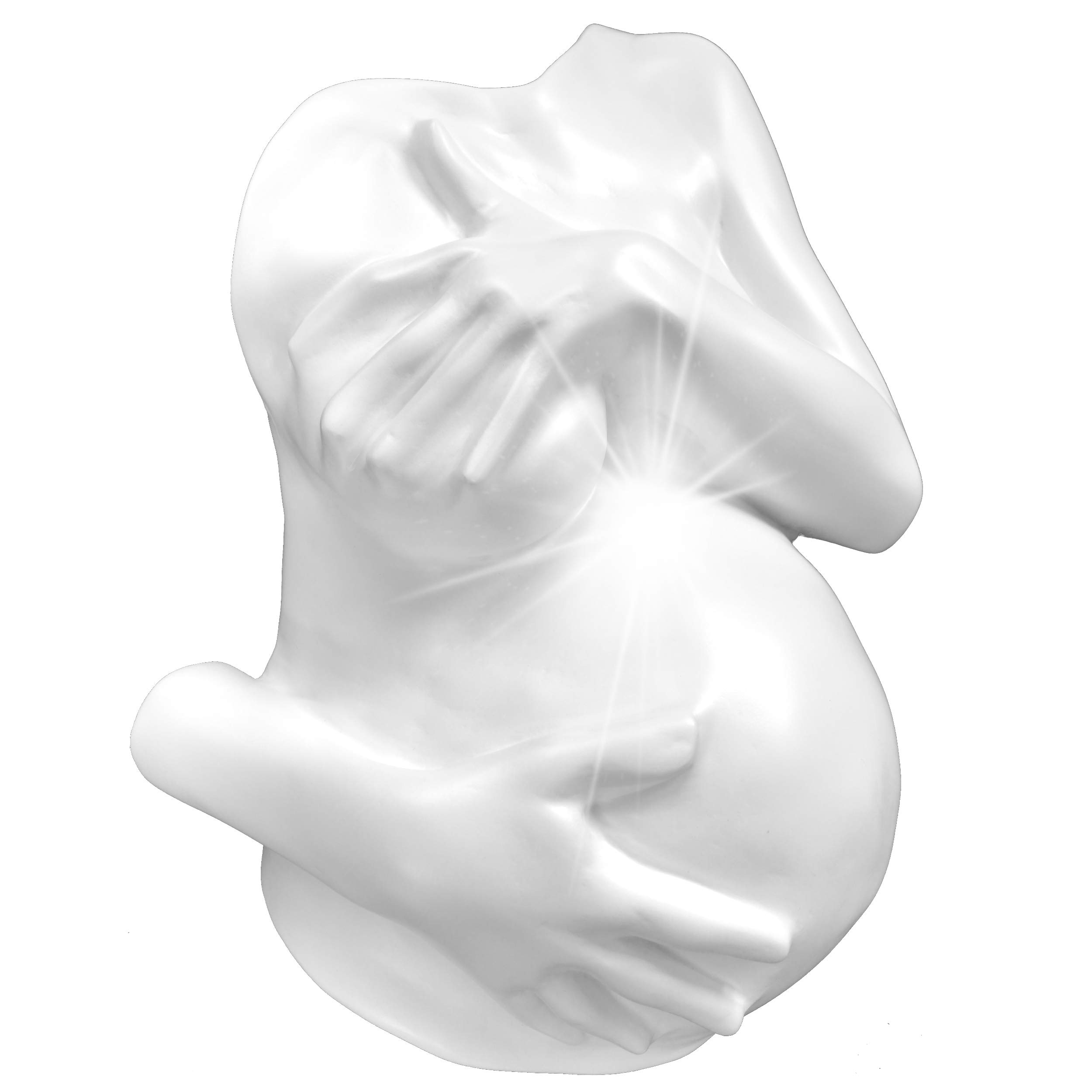 ALL-INCLUSIVE | Babybauch Gipsabdruck Set inkl. Glättung & Veredelung | Komplettset für 1A Bauchabdruck der Schwangerschaft