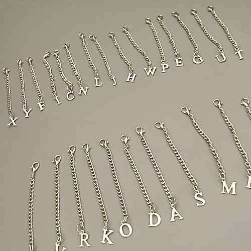 Miniatura 5 de Tovly 2 piezas de dijes de letras para Stanley Cup A-Z ID inicial colgantes personalizados para mango de vaso Stanley