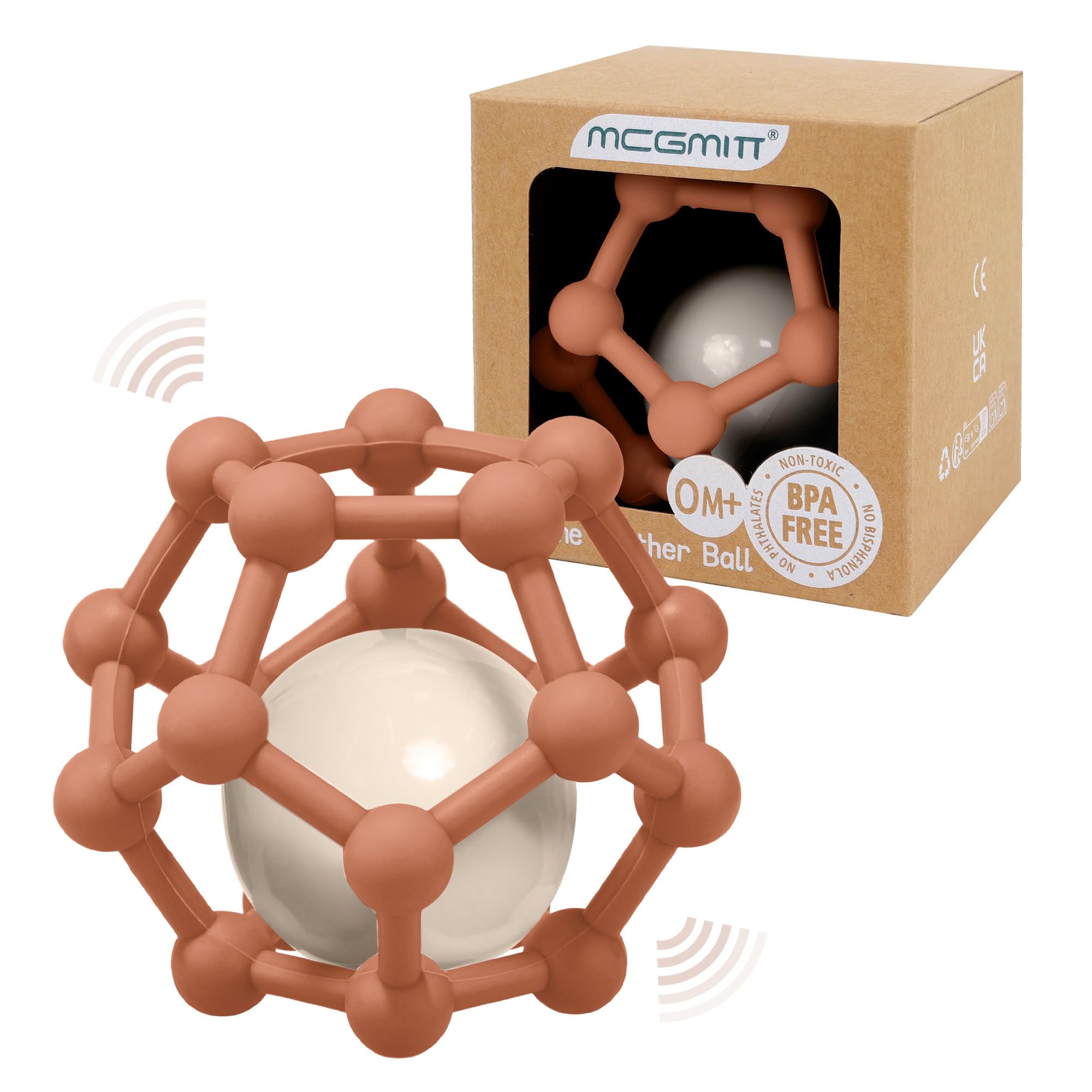 Fokroin – Balle Sensorielle Pour Bébé – Tactile, Dentition, Sans BPA – Dès 3 Mois – Couleurs Vives