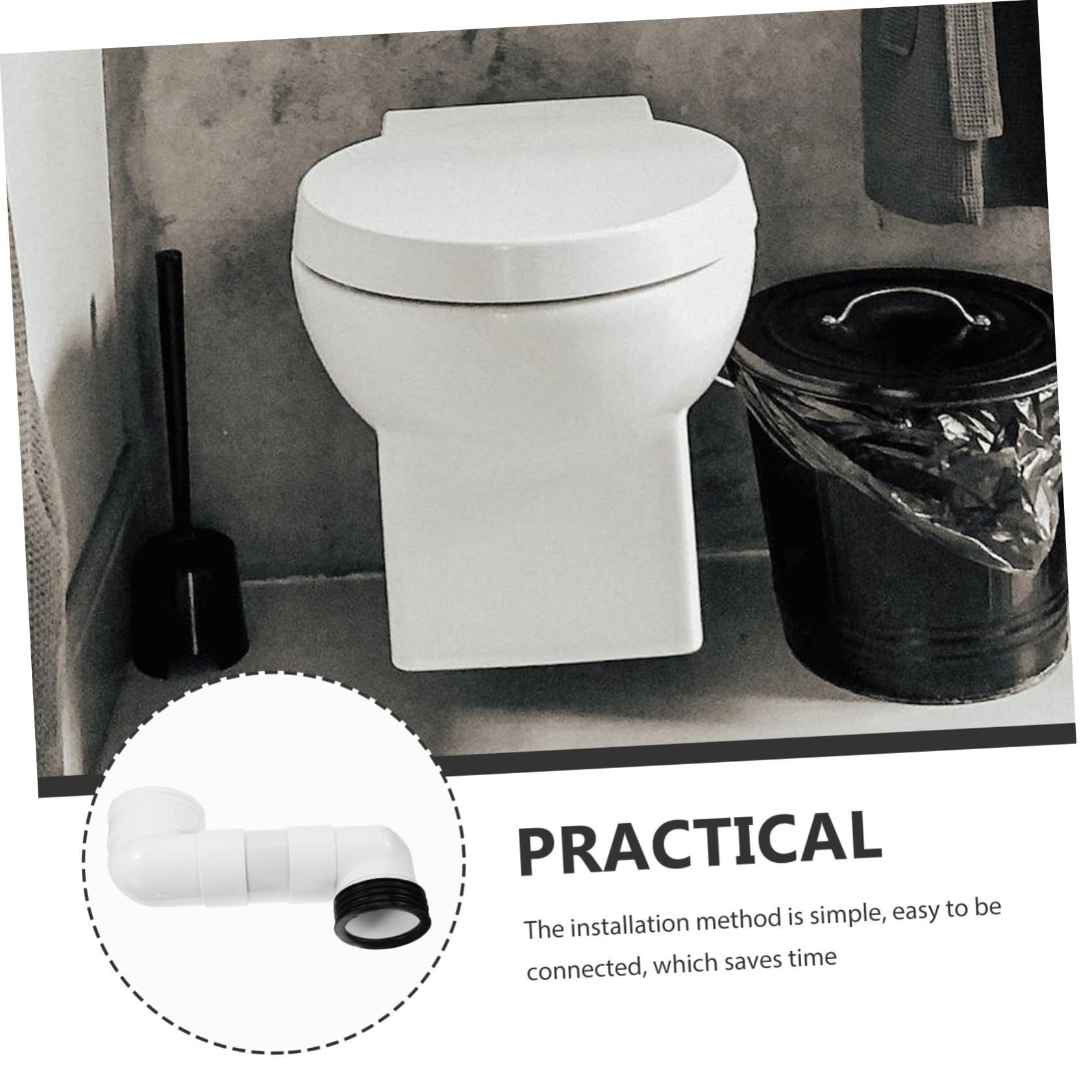 2 Set Completo Adattatore per Kit per Estensione Flangia Wc per Installazione Facile e Veloce Resistente All Usura e Antiruggine per Residenziali e Commerciali