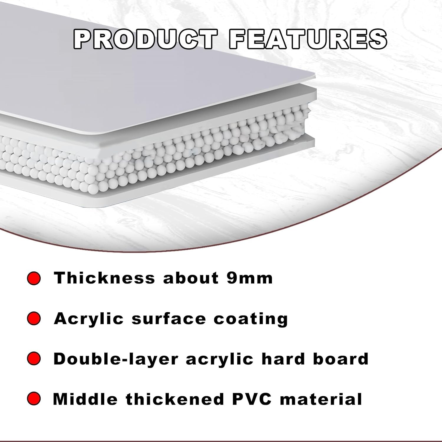 Pure White Color Window Sill Protector ，Cuttable Extender,Easy to Clean Smooth Countertop