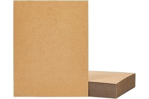 Juvale 24 Sheets 8.5x11 Corrugated Cardboard Backing, Inserts for Dividers, Packing, Mailing, Crafts