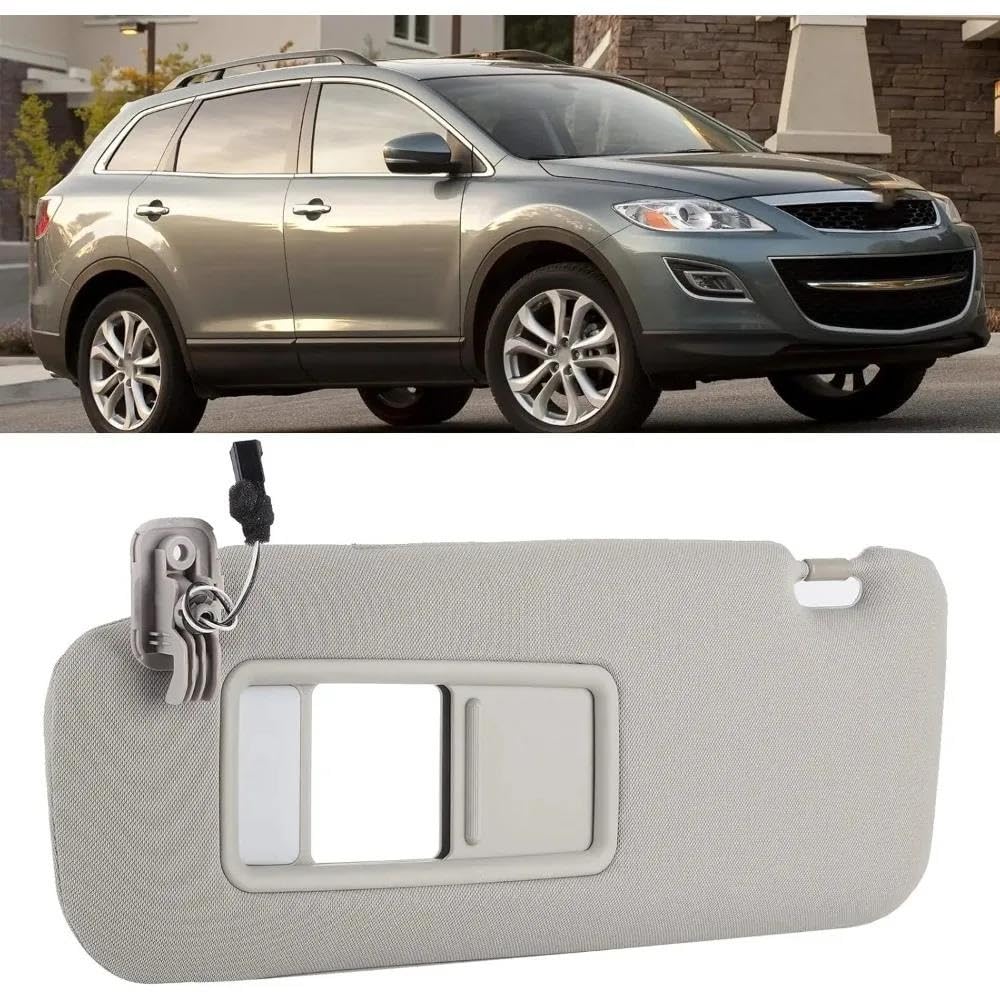 Tendine Parasole Auto Auto Visiera Parasole Per Mazda 3 CX-9 2010-2015 Guidatore Sinistro Passeggero Destro Lato anteriore Pannello Parasole Parabrezza(Beige Left)