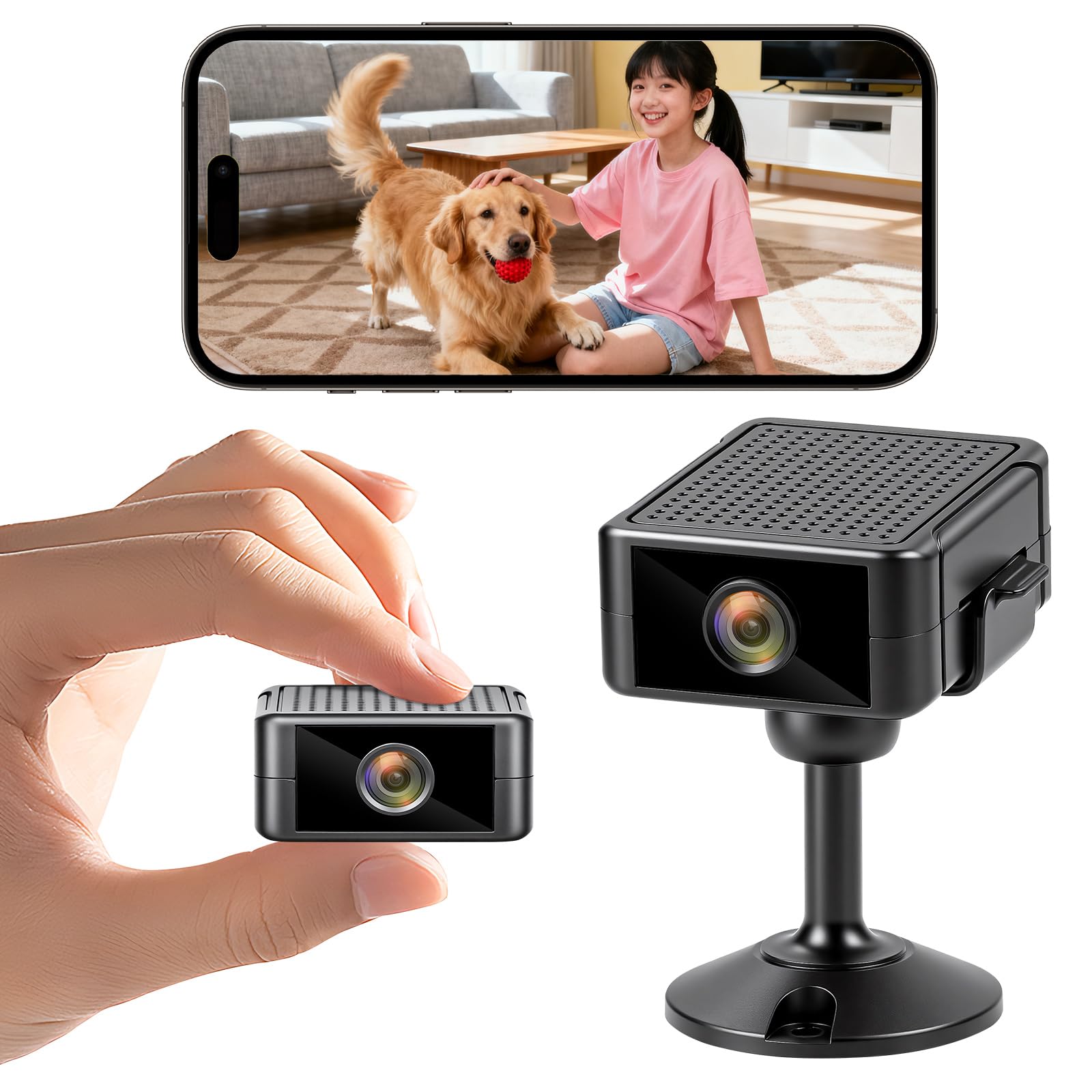 Amazon.co.jp: ZHTNC WiFi 小型カメラ スマホ連動 防犯カメラ 4K